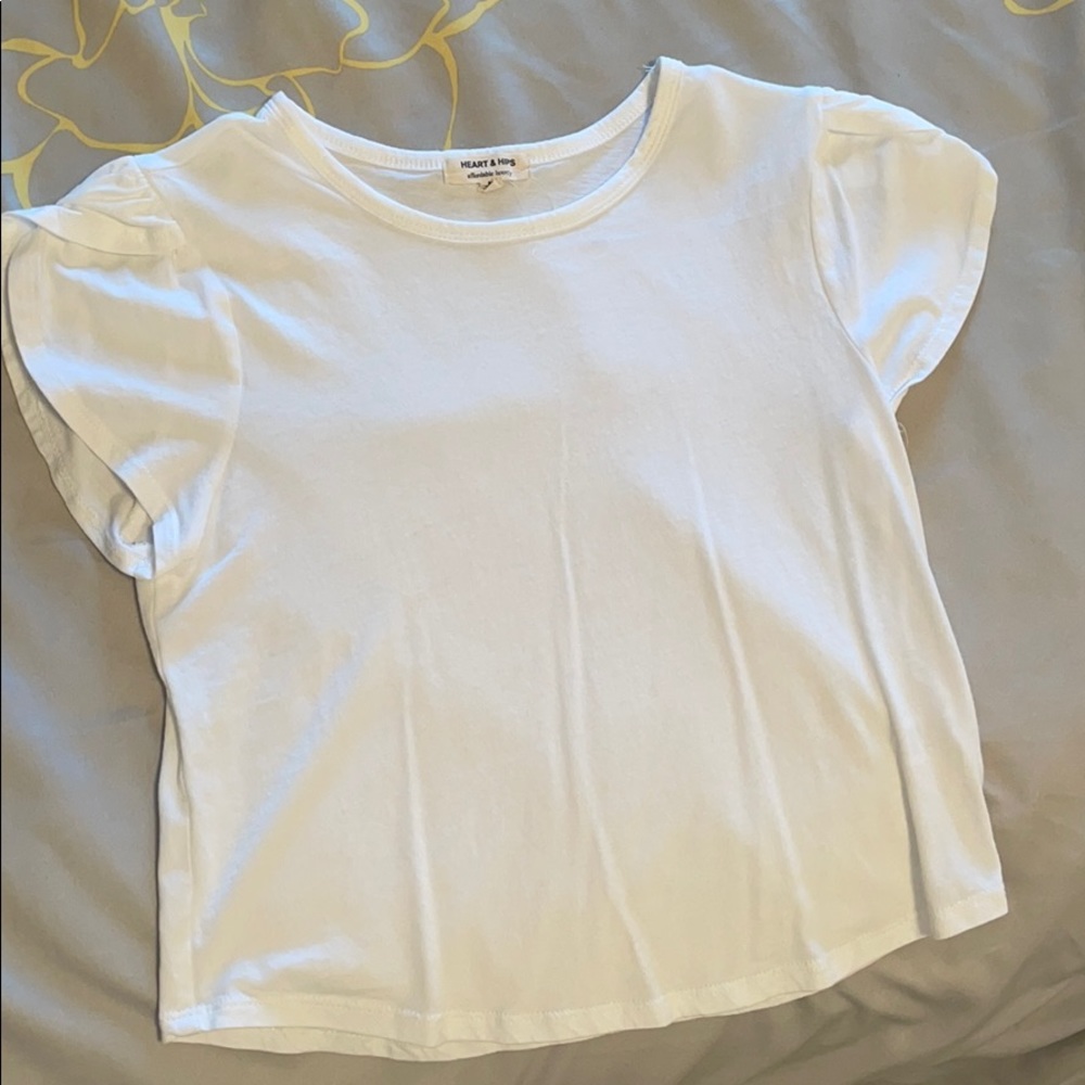 White crop top